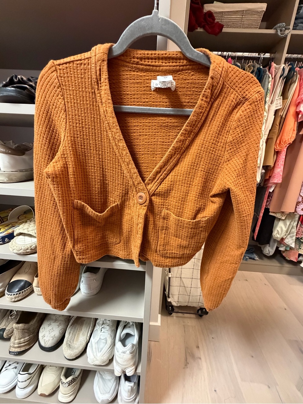 Waffle Knit L-Space cardigan & jogger set